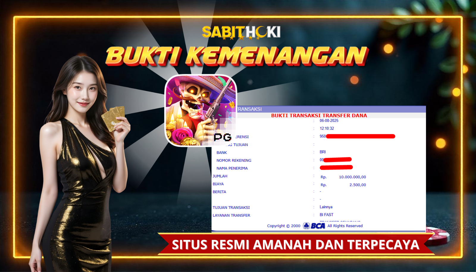 SELAMAT KEPADA MEMBER SETIA SABITHOKI BERHASIL JACKPOT DI PERMAINAN SLOT Wild bandito